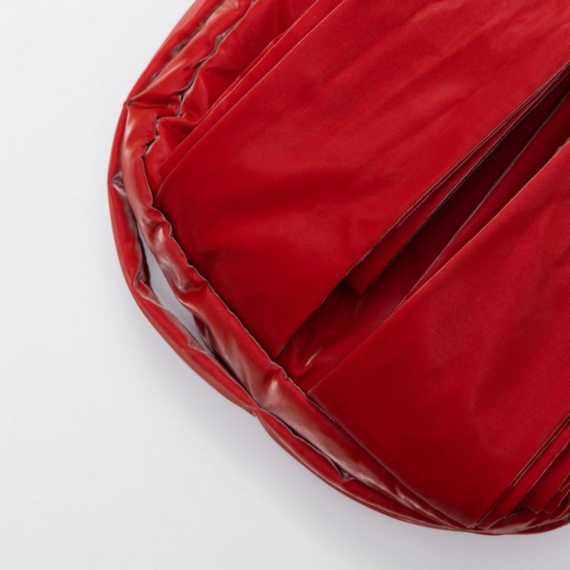 Knotted Micro Padding Bag (Glossy-Red)