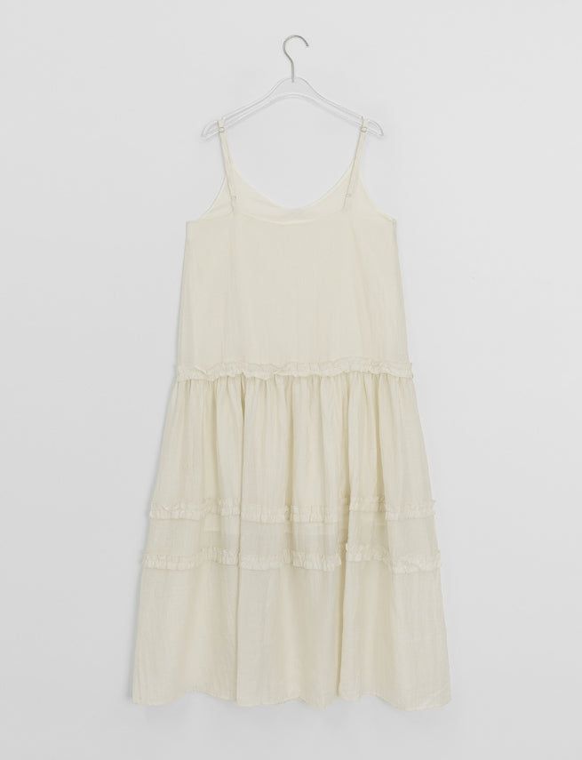 Himet Frill Tiered Sleeveless Long One Piece