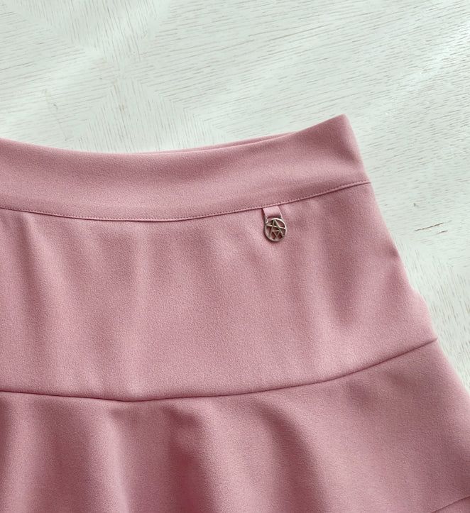 Beckin Span Mini Tiered Skirt Pants