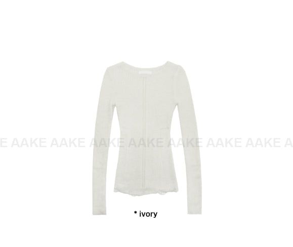(WOOL) ROUGH DAMAGE KNIT