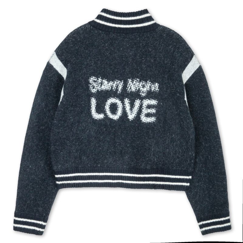 LETOILE LOVE STADIUM KNIT ZIP UP