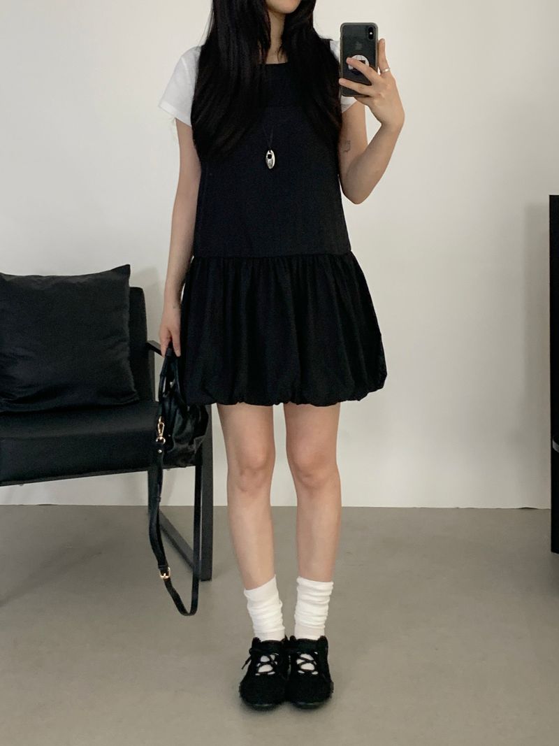 Berard Balloon Sleeveless Mini Dress
