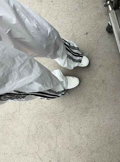 ナイロンレースアップトラックパンツ [2 Colors]
