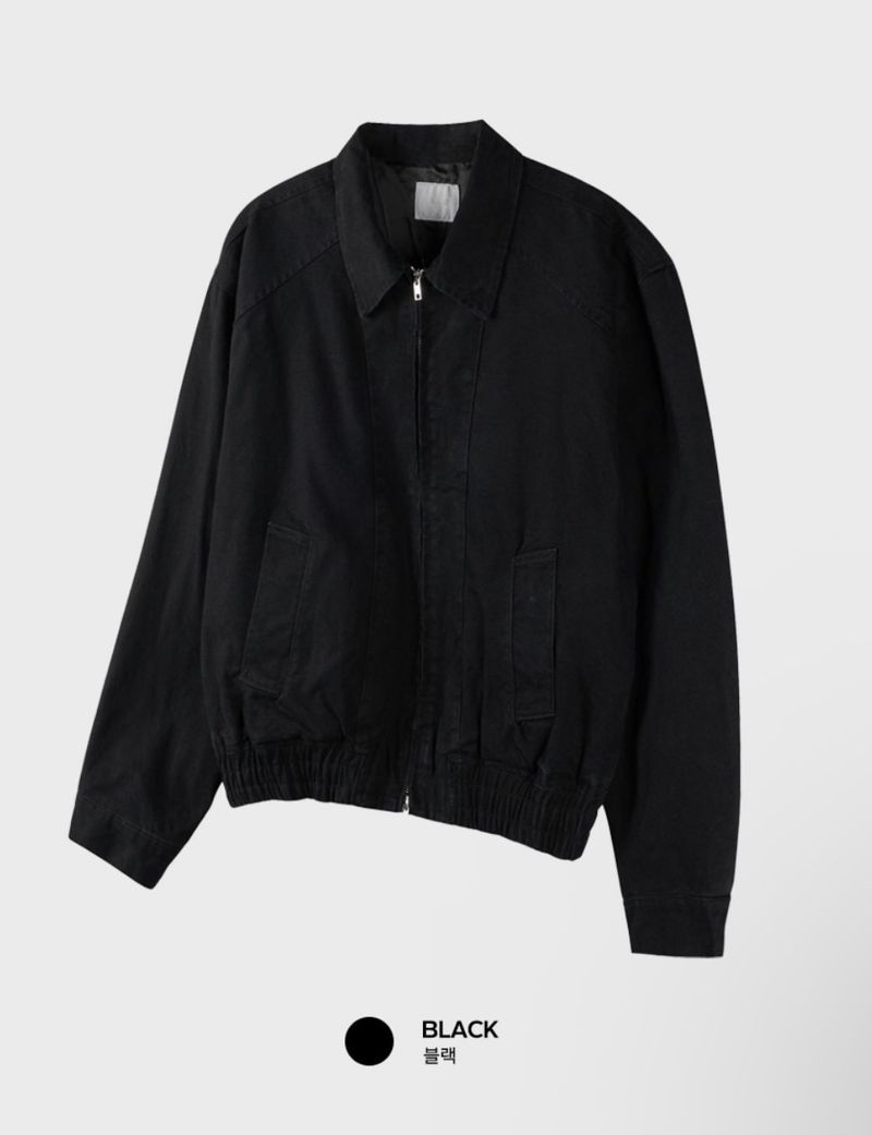 Look Liu Cotton Washed Two-Way Zip-Up Blouson