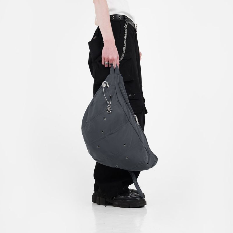 HIERARCHY STUDIOS TMTNW - Dark Grey Moon Nylon Bag