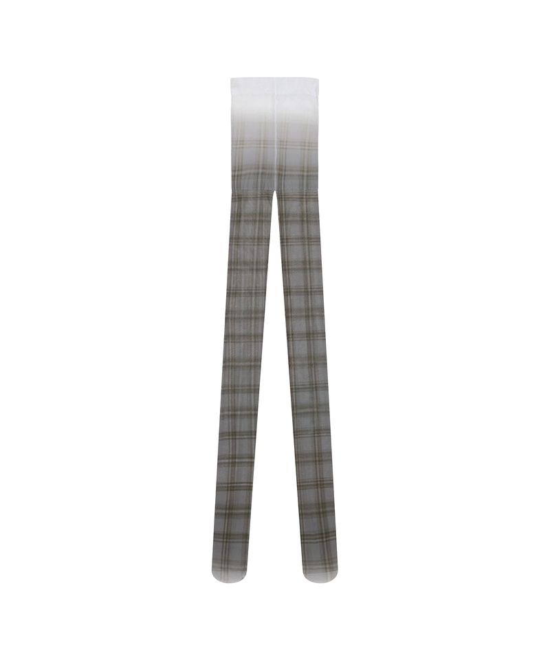 Plaid Check Stocking _ GREY