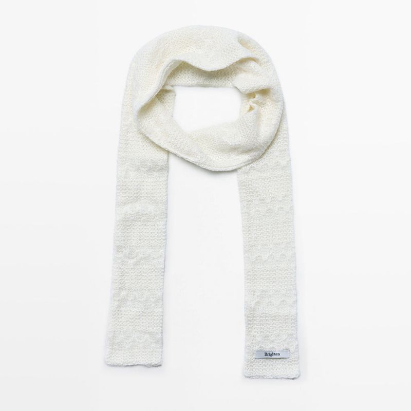 Brighten(ブライトン)の「Mini Lace White Scarf(Fashion Accessories)」