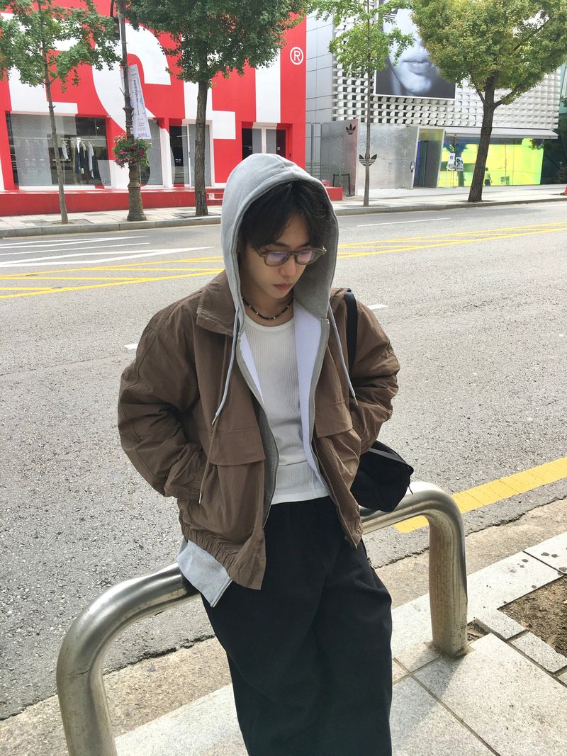 Uchi High Neck Windbreaker 4C