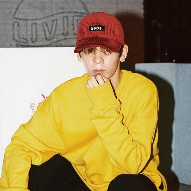 Sebs. CRODULOY ball cap-BROWN