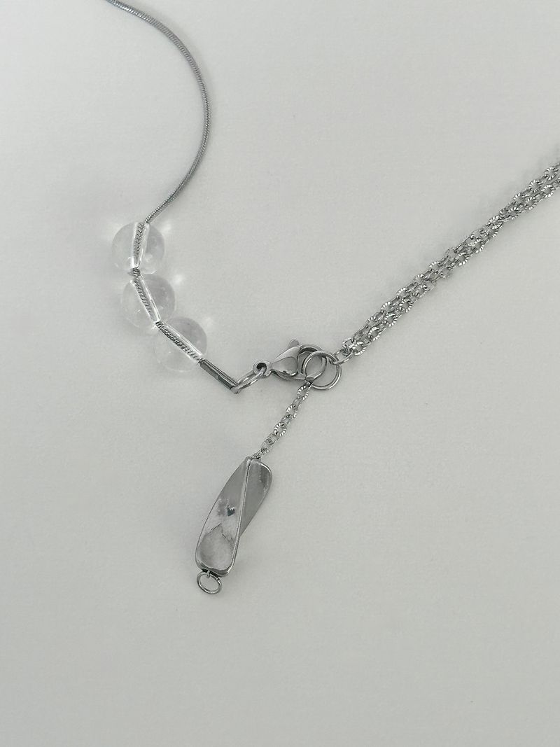 aqua necklace(clear)