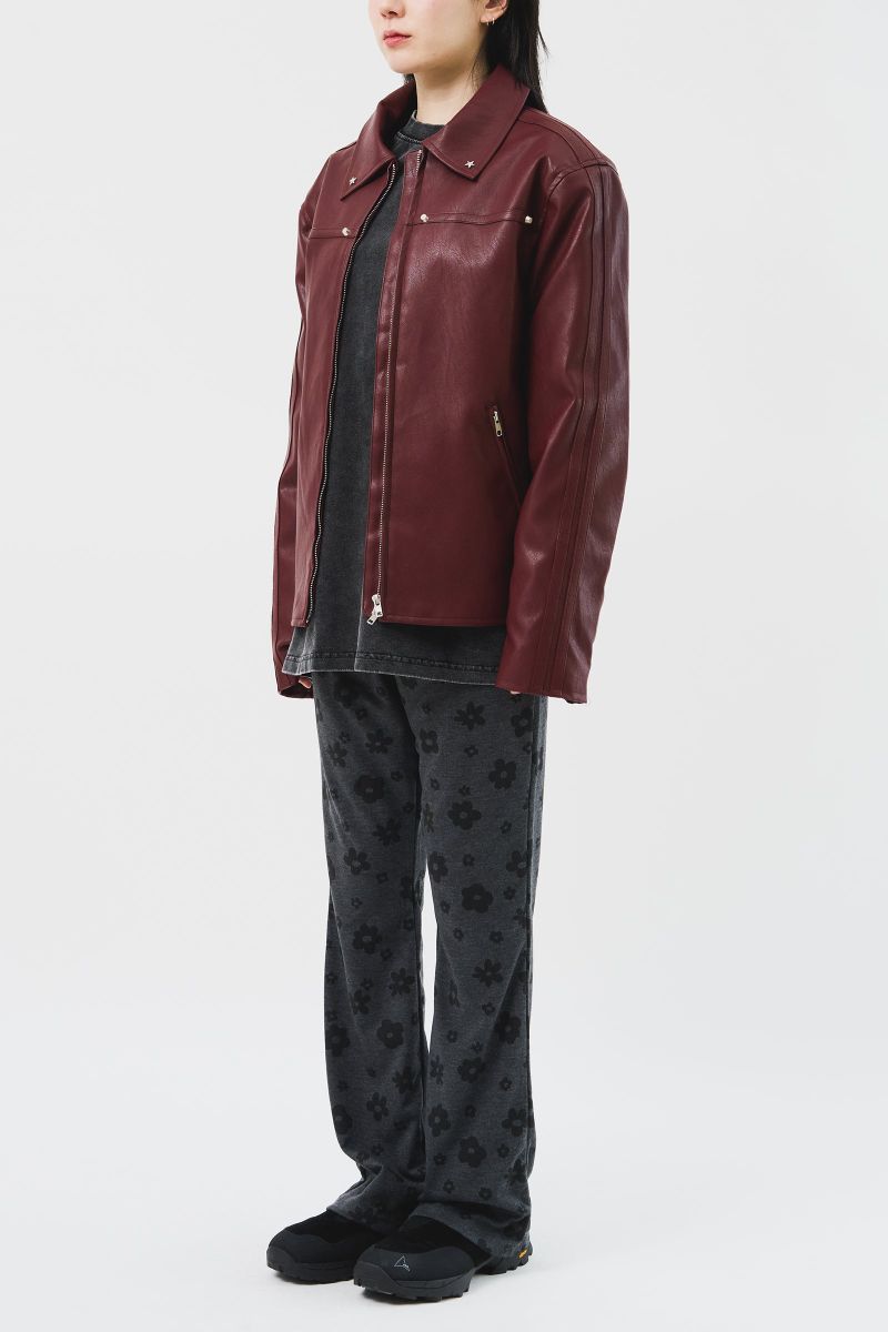 Star Stud Leather Jacket (2color)