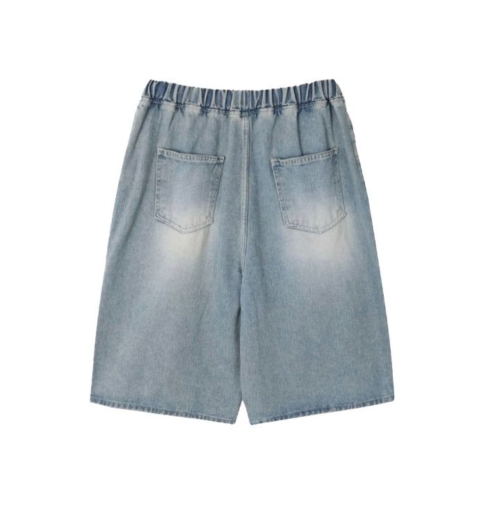 Arpa Damaged Bermuda Denim Pants