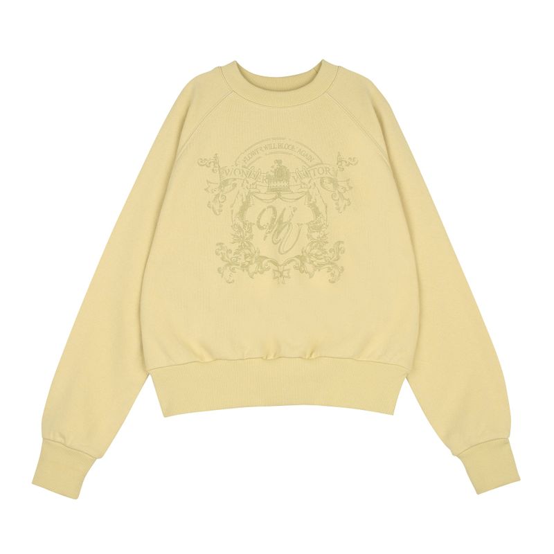 wonder visitor（ワンダービジター）の「WV Emblem Crop Sweat-shirt [Lime]（Tops）」