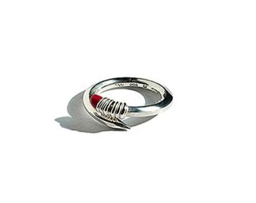 Linning Ring Silver Coral