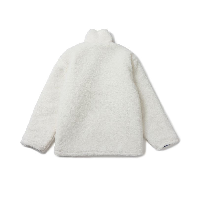 Classic Fleece Zipup Jacket - White