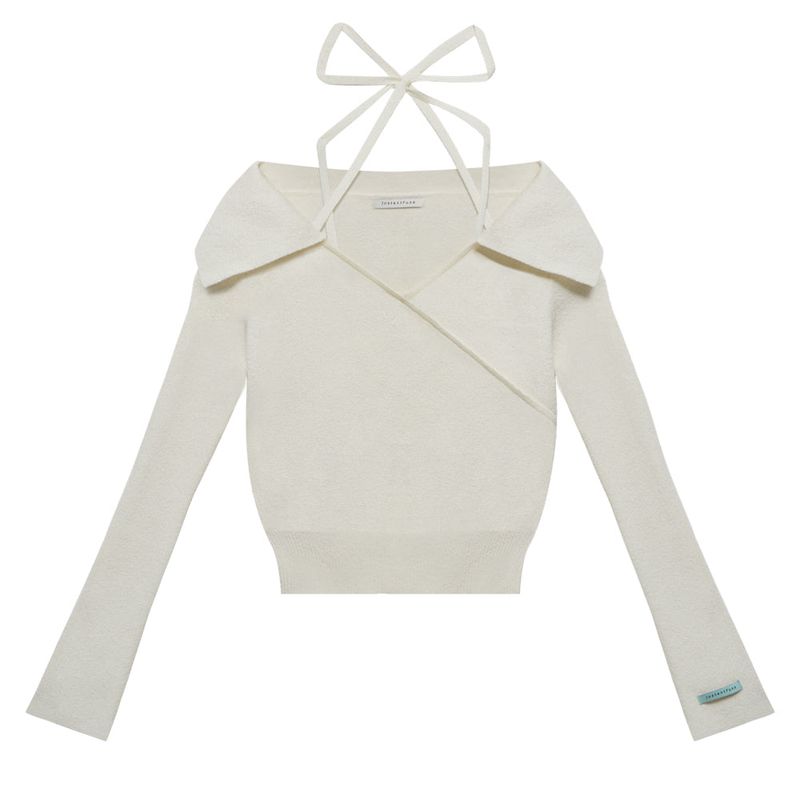 INSTANTFUNK（インスタントファンク）の「Strap one-shoulder sweater（Tops）」