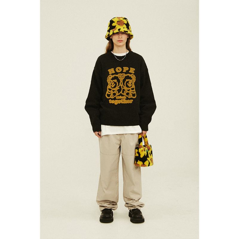 APIECEOFCAKE（ピースオブケイク）の「Flower Bear Fluffy Bucket Hat_Black（Hats）」