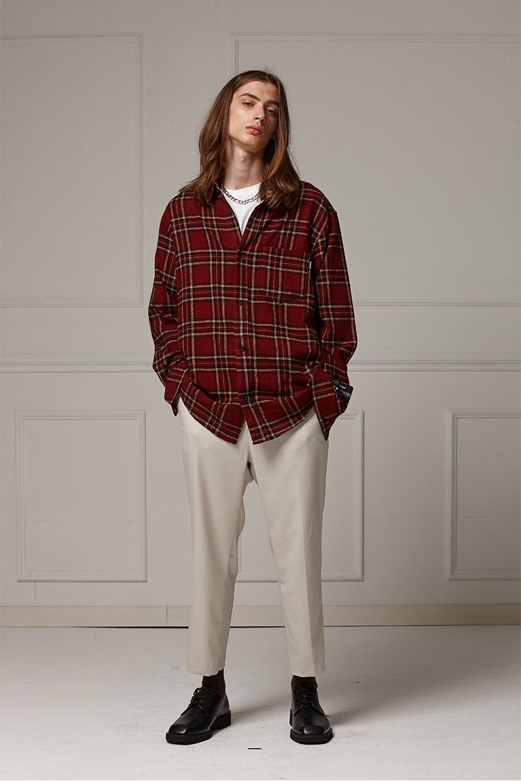 Loose-fit check shirts