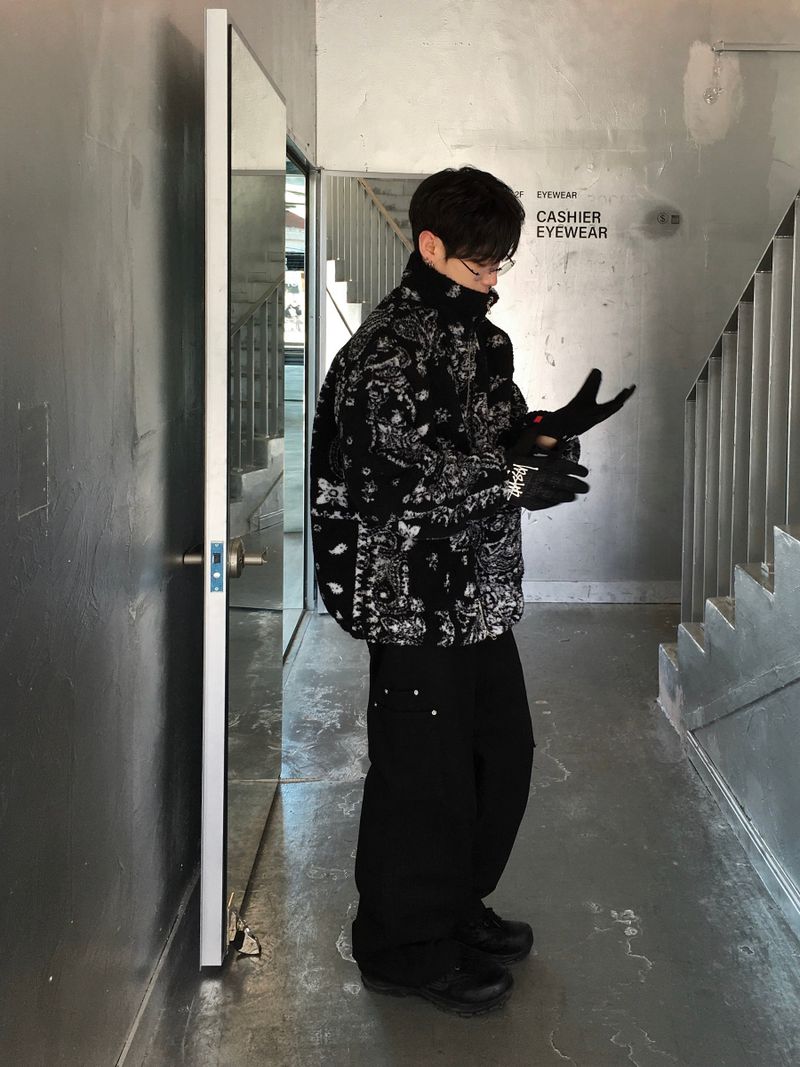 Paisley Quilted Over Fleece Zip-Up 2C