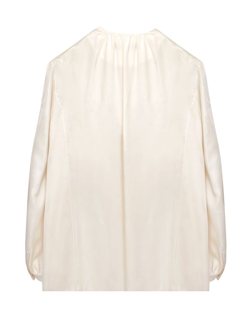 Satin scarf blouse