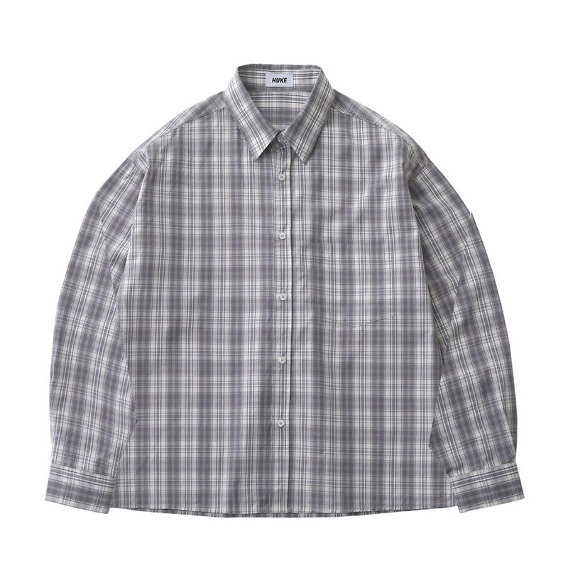 HUKE（フック）の「Vintage washing beige check shirts（Tops）」