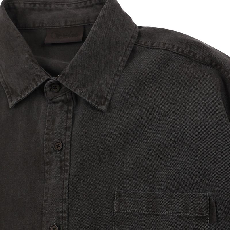 PIGMENT COATED SHIRTS CHARCOAL