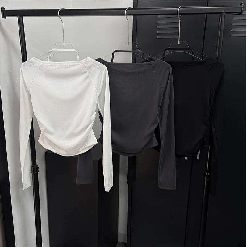 Islet halter long sleeves(3color)