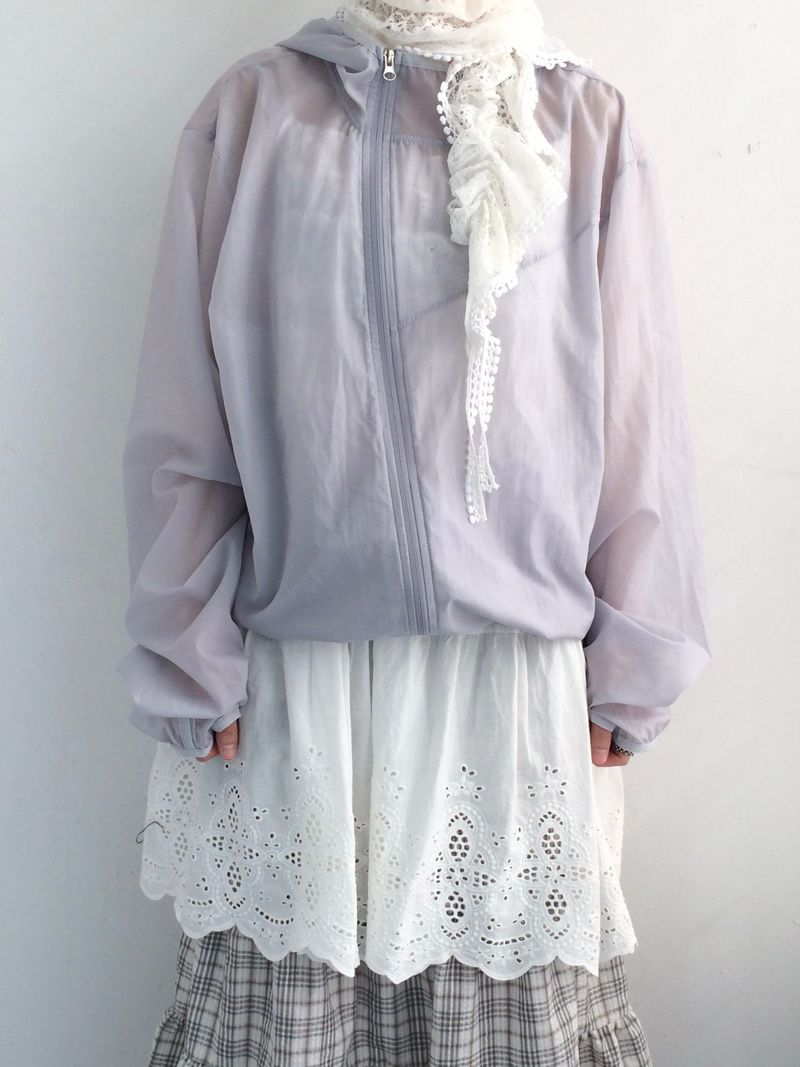 Light touch cropped hooded jacket