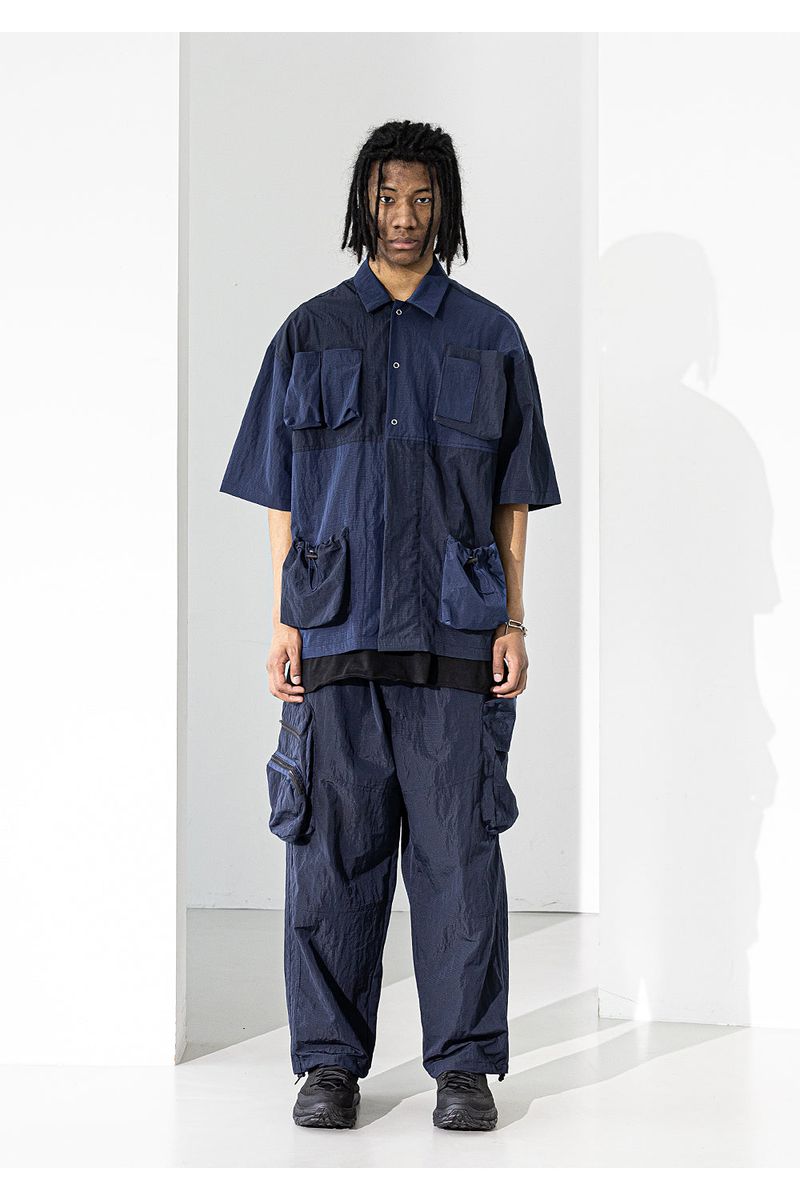 LIPSTACK POCKET OVERSIZED SHORT SHIRTS