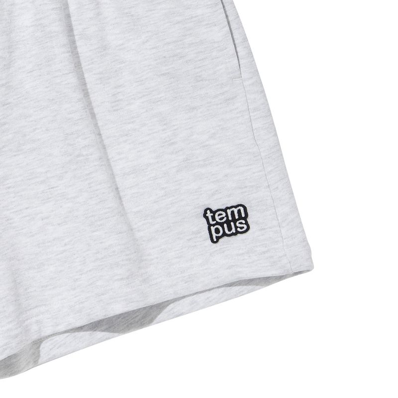 TEMPUS PATCH SHORT PANTS [WHITE MELANGE]