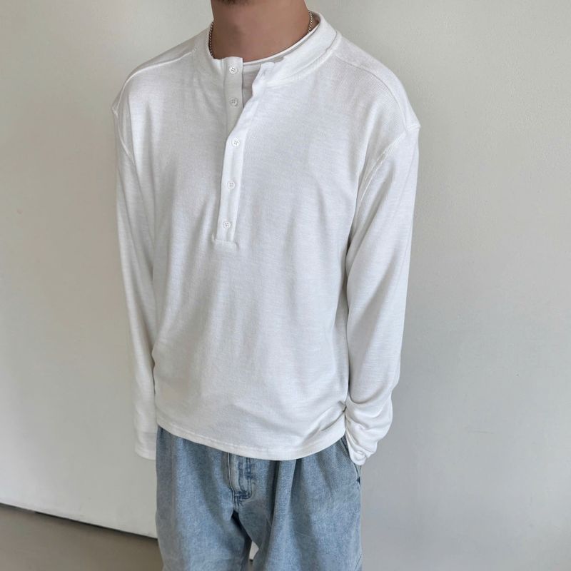 ロングスリーブ ヘンリー シャツ