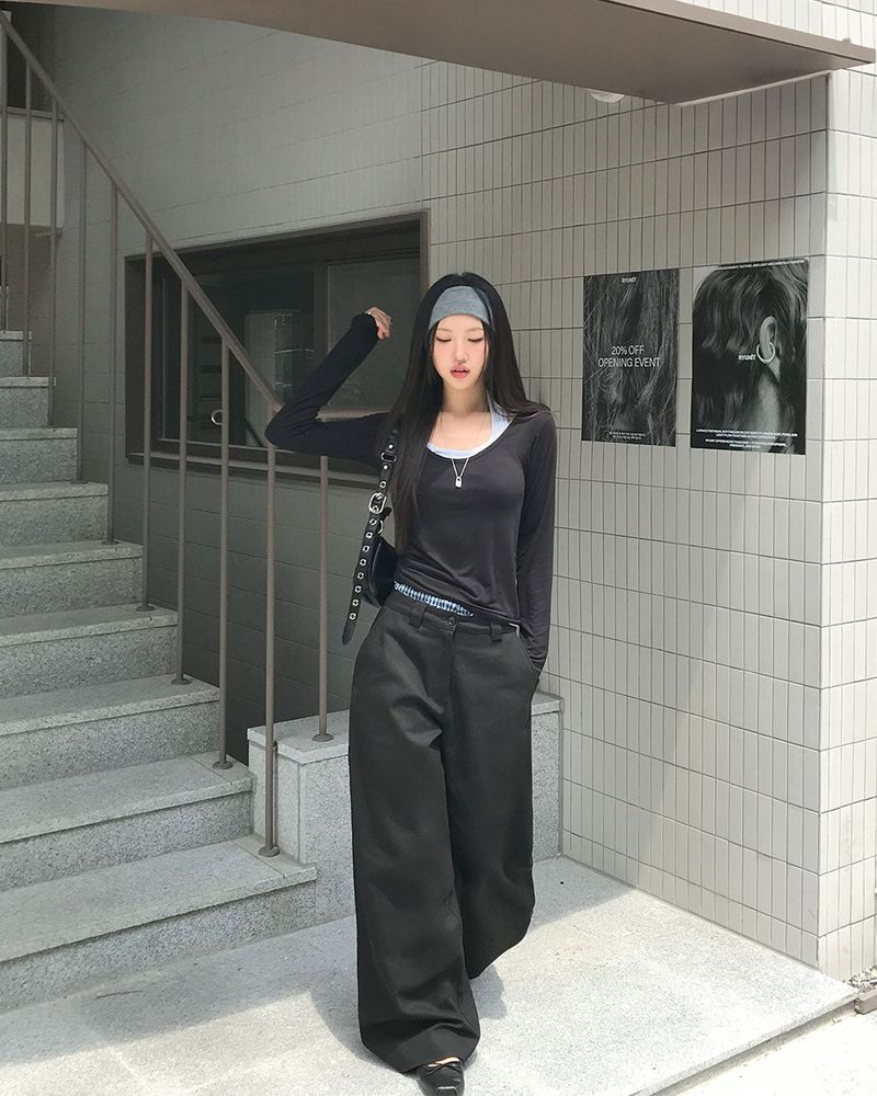 ミドルカーペンターディテールロングパンツ