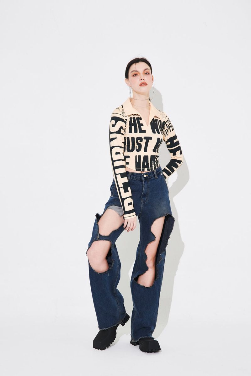 NEWS COLLAR T-SHIRT