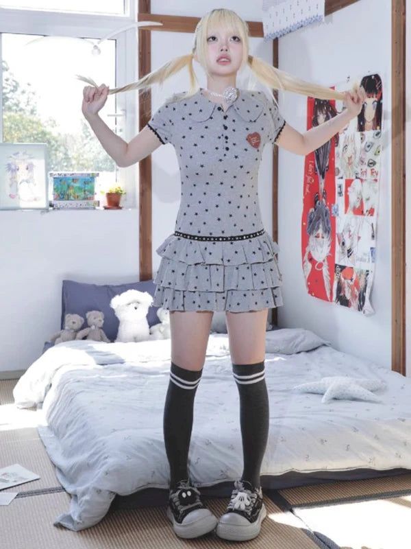 [Hashtag DDD] puffy star cake dress