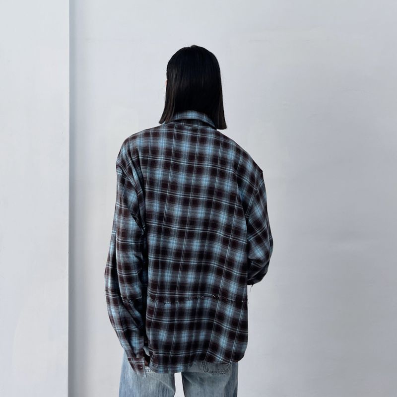 Patchwork Check Shirt