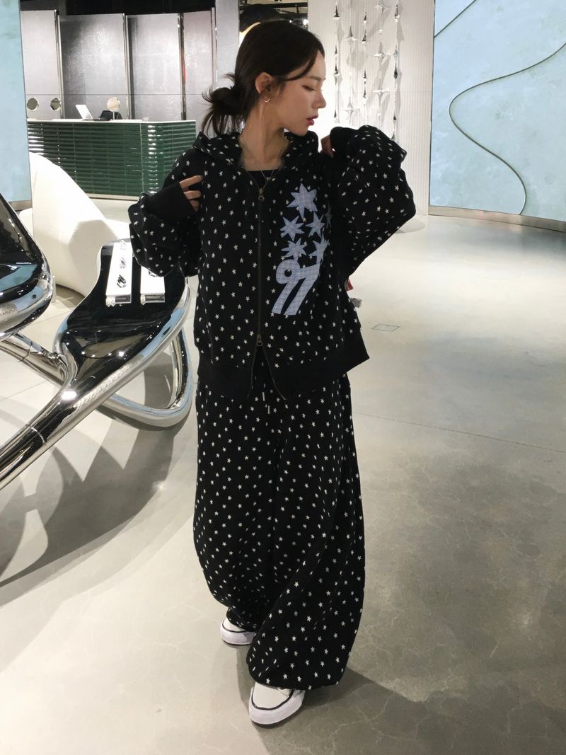 [SET] 97 Star Sweat Wide Pants (2c)
