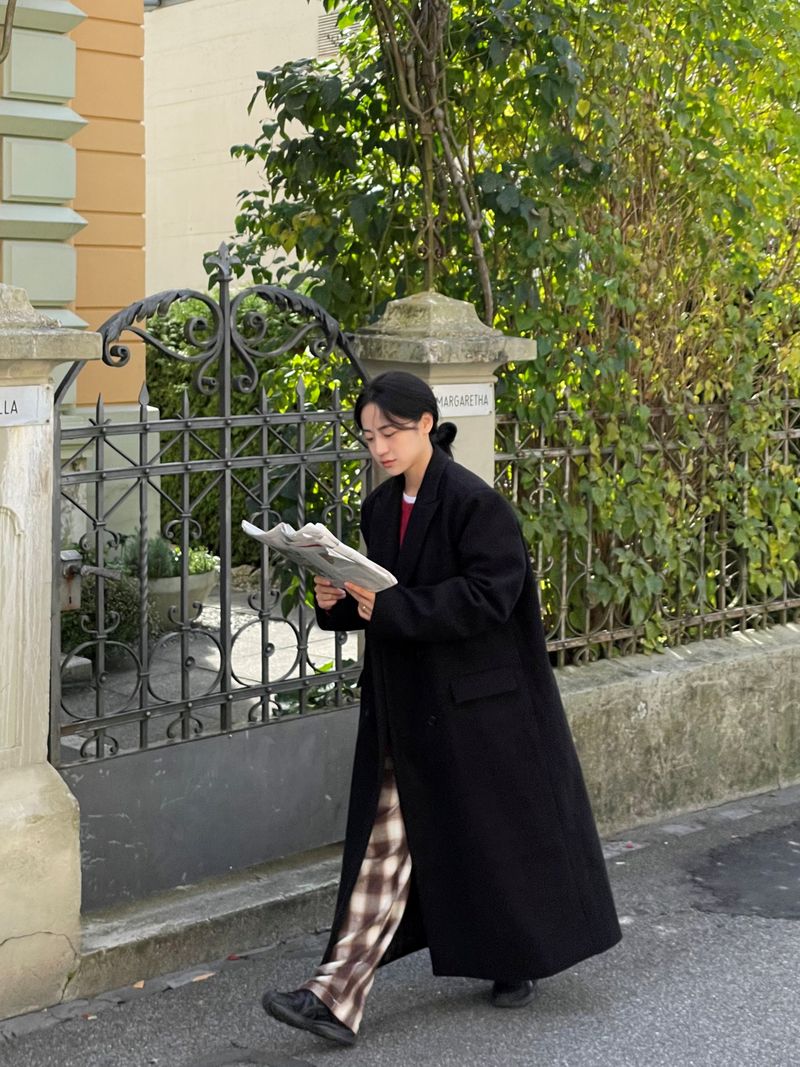 Eiffel length double maxi coat 