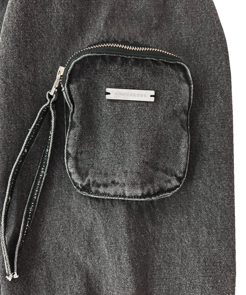 UNISEX フーディデニムジャケット