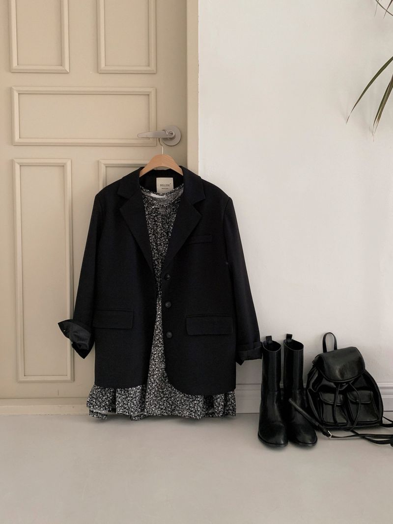 [BELLIDE MADE] Macchiato oversized fit blazer jacket