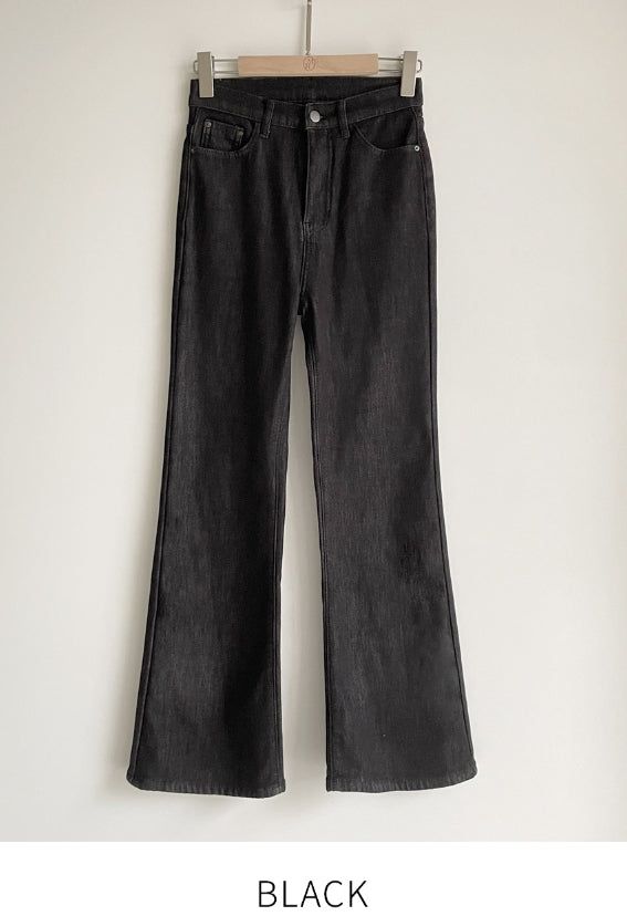Corgette Brushed Span Bootcut Denim Pants