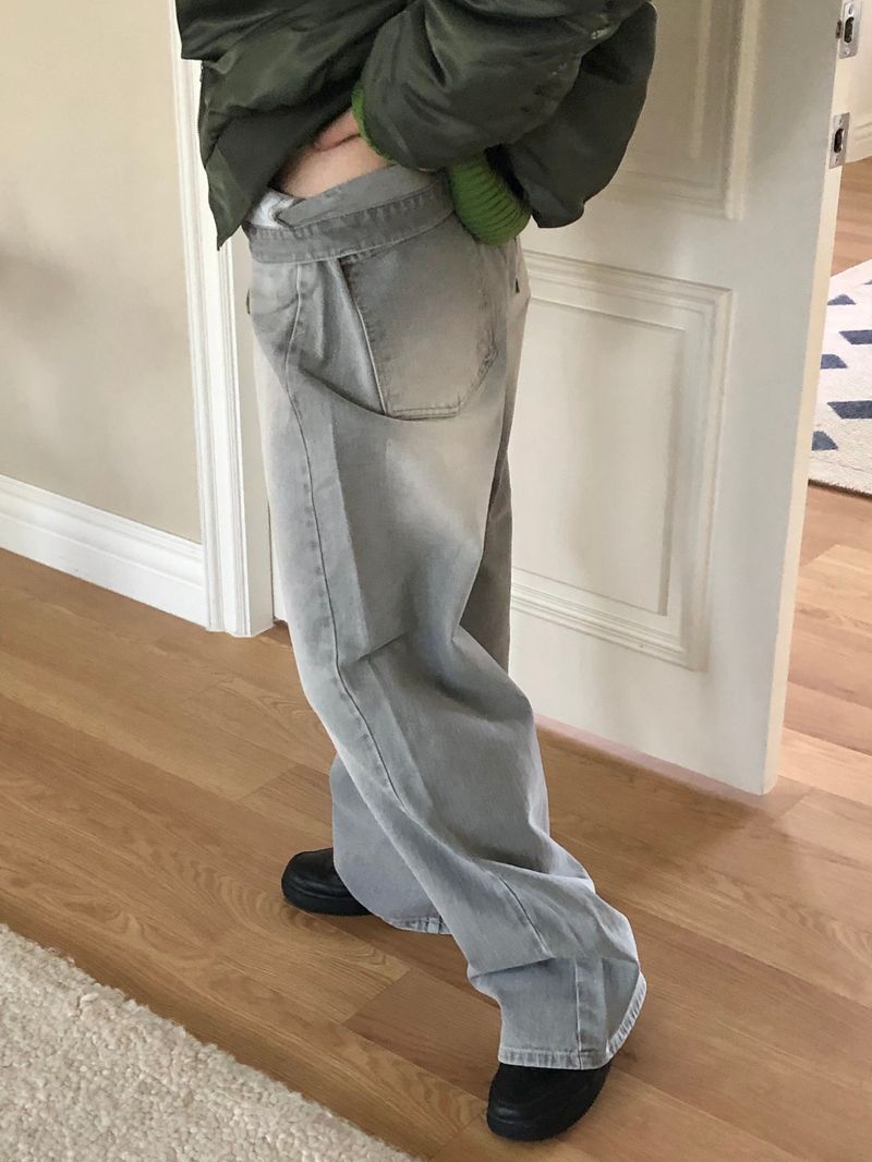 Canis gray denim pants