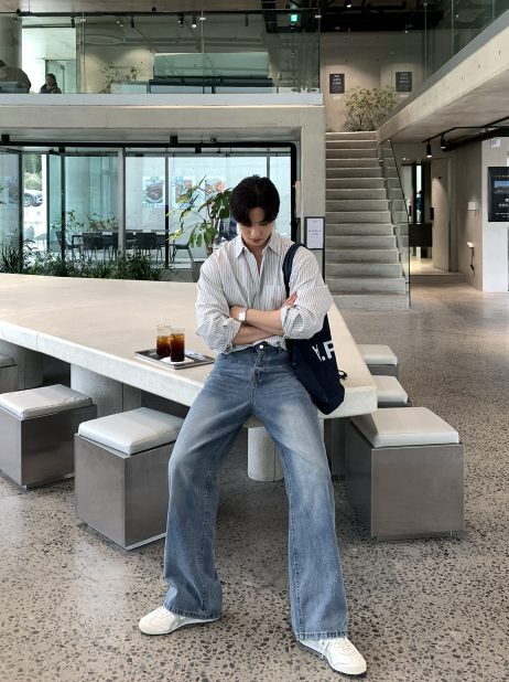 Nechis Washed Wide Denim Pants
