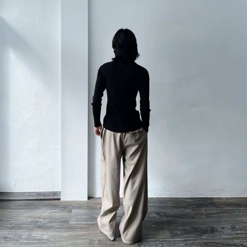 Structured Twill Trousers