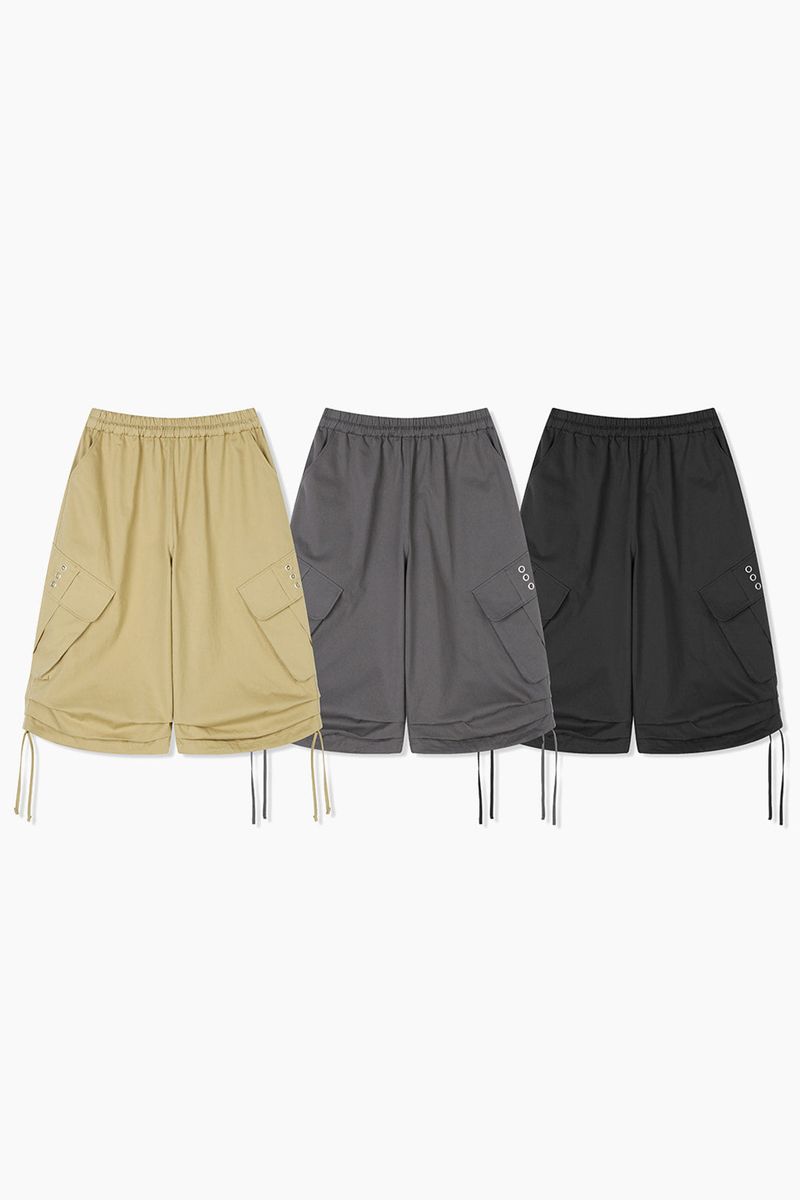 String Balloon Bermuda Pants