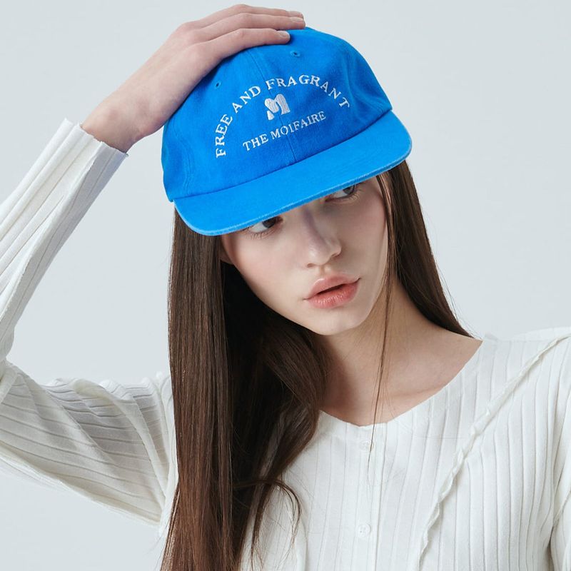 MOIFAIRE(モイフェア)の「MOIFAIRE LOGO BALL CAP / BLUE(Hats)」