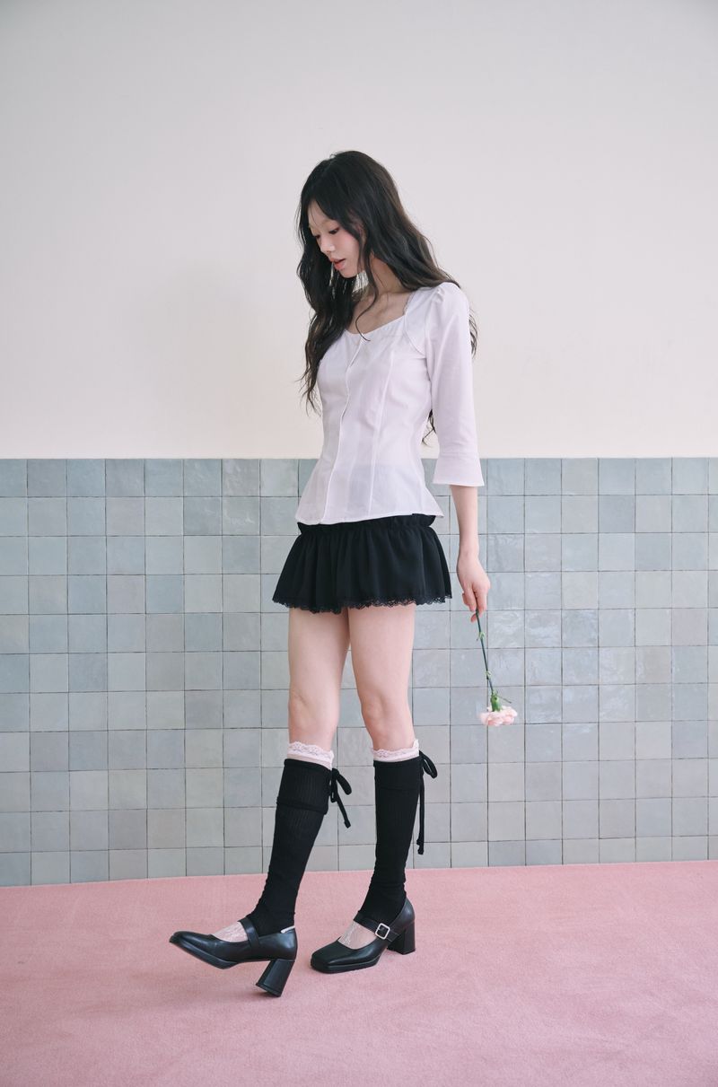 Mabel Lace Square-Neck Blouse (3 colors)
