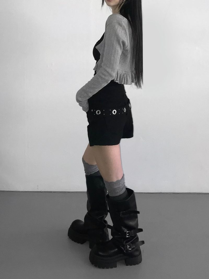 1733 back slop shorts(2 color)