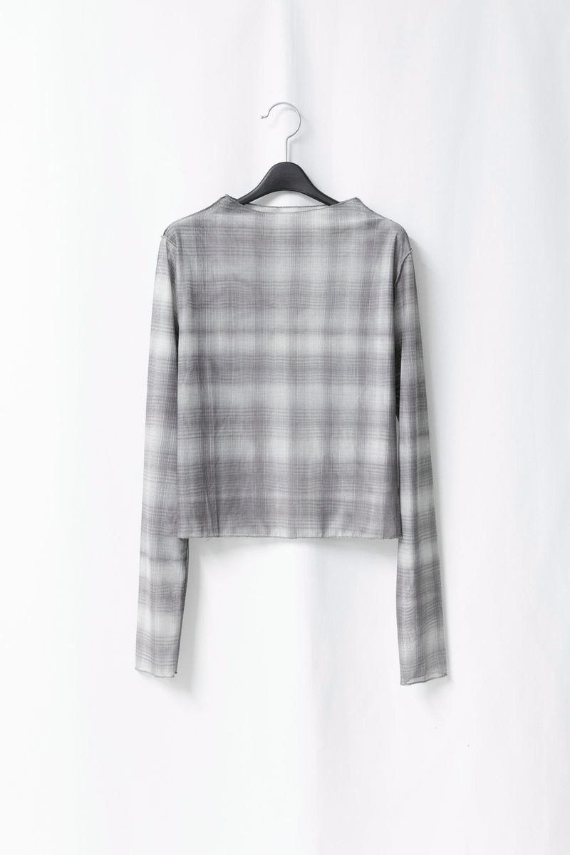 check overlock top(2colors)