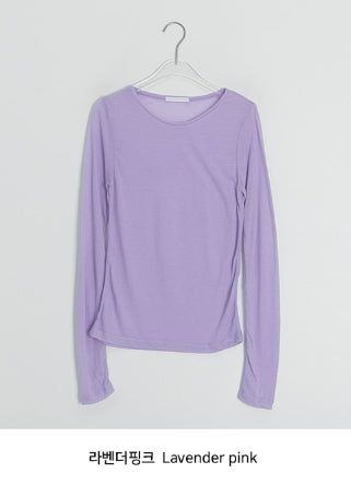 Kadohi Tencel Basic Layered Long Sleeve Tee