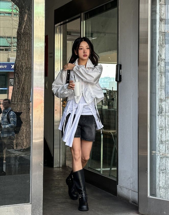 Tian snap layered wrap sleeveless